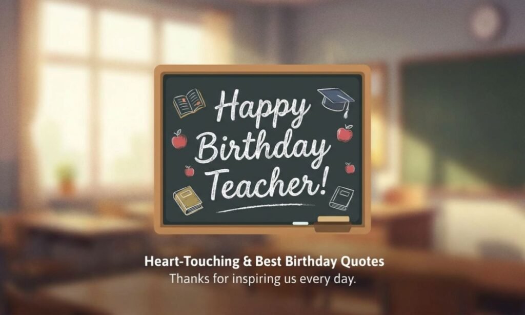 Birthday Wishes for Teachers
