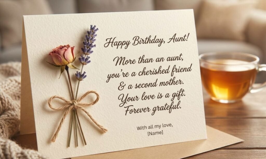 Different Types of Birthday Wishes for Aunt