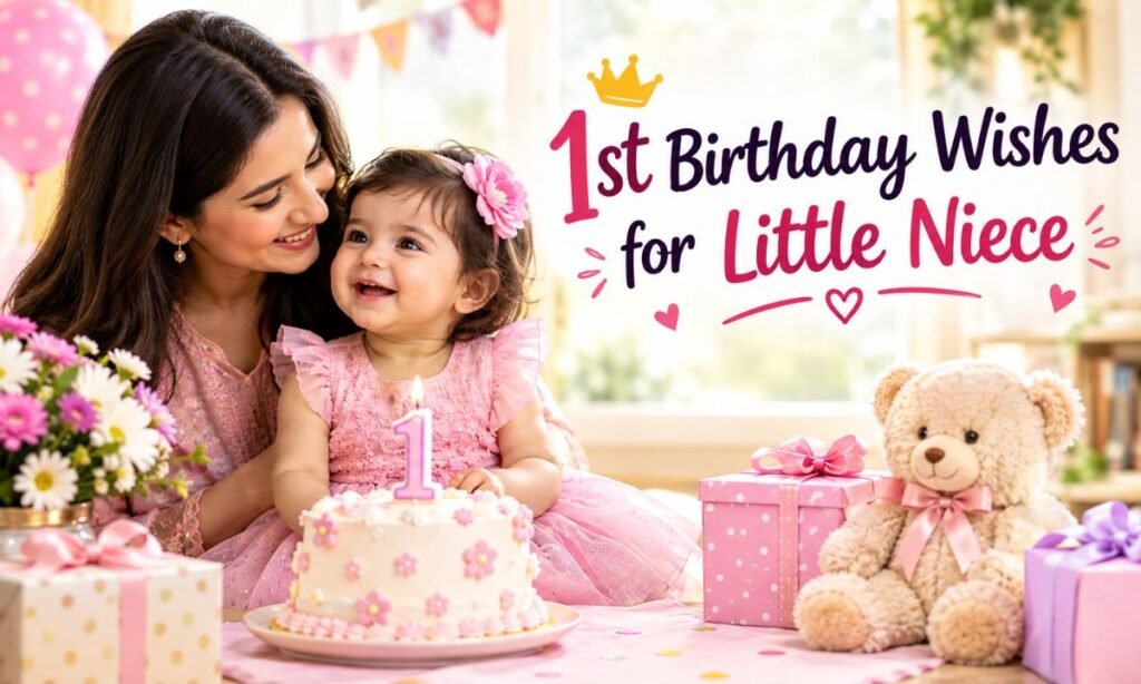 1st Birthday Wishes for Little Niece (Kids)