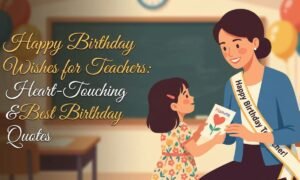 Birthday Wishes for Teachers