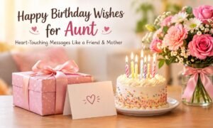 Happy Birthday Wishes for Aunt Heart-Touching Messages Like a Friend & Mother