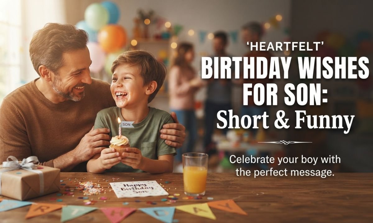 Heartfelt Birthday Wishes for Son Short & Funny